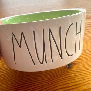 Rae Dunn artisan collection ceramic dog bowl “Munch”